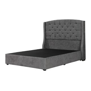 Foto 2 | Foto 2 | Cabecera Dicasa Sitka más Base Cama Dicasa Nizzo Gris Oscuro King Size