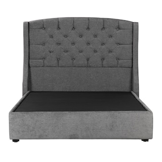 Foto 3 | Foto 3 | Cabecera Dicasa Sitka más Base Cama Dicasa Nizzo Gris Oscuro King Size