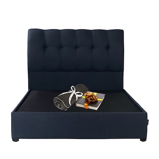 Foto 1 | Foto 1 | Cabecera Dicasa Nube + Base Cama Dicasa Orlando Azul Queen Size
