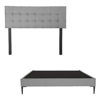 Foto 2 | Foto 2 | Cabecera Dicasa Catania + Base Slim Gris King Size
