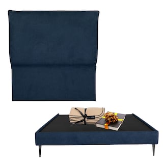Foto 1 | Foto 1 | Cabecera Split + Base Cama Slim Color Azul