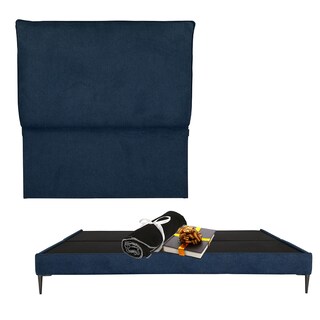 Foto 1 | Foto 1 | Cabecera Split + Base Cama Slim Color Azul
