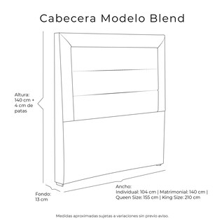 Foto 6 | Foto 6 | Cabecera Dicasa Rivoli Beige Queen Size