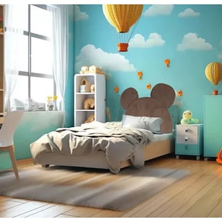 Foto 2 | Foto 2 | Cabecera de Cama Individual Osito Café Kawaii para Niños