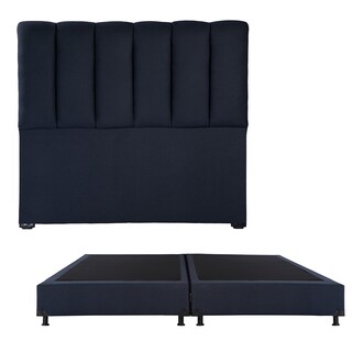 Foto 1 | Foto 1 | Cabecera Dicasa Kami + Box Dicasa Orly King Size color Azul