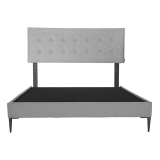 Foto 2 | Foto 2 | Cabecera Dicasa Bilbao + Base Cama Slim Queen Size Color Gris