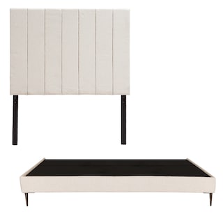 Foto 1 | Foto 1 | Cabecera Dicasa Argos + Base Cama Slim Color Beige Claro King Size