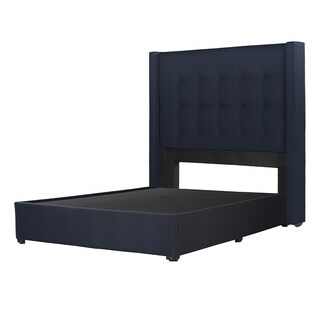 Foto 2 | Foto 2 | Cabecera Dicasa Titan + Base Cama Azul Marino Matrimonial