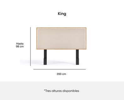 Foto 5 | Foto 5 | Cabecera Luuna King Size Madera de Bambú Respaldo Resistente Tapizada para Cama