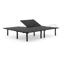 Base Eléctrica para Cama Luuna Negra Rise Lite Matrimonial 1 Altura con Control Alámbrico