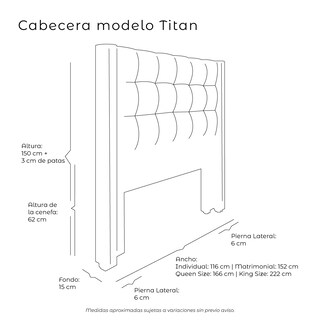 Foto 6 | Foto 6 | Cabecera Dicasa Titan King Size