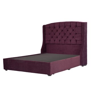 Foto 1 | Foto 1 | Cabecera Dicasa Sitka Color Morado + Base Cama Dicasa Velvet Morado Individual