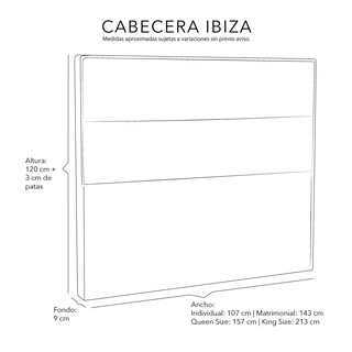 Foto 6 | Foto 6 | Cabecera Dicasa Ibiza Gris Matrimonial
