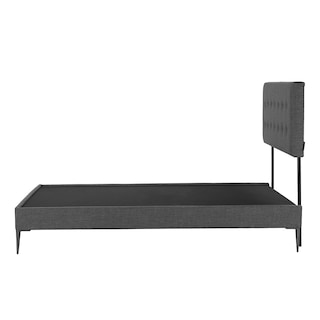 Foto 4 | Foto 4 | Cabecera Bilbao Dicasa Color Gris Oscuro + Base Cama Slim Dicasa Color Gris Oscuro Matrimonial