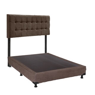 Foto 2 | Foto 2 | Cabecera Catania Dicasa Color Chocolate + Box Dicasa Color Chocolate + Colchón Spring Air Monaco Matrimonial