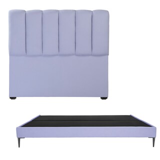 Foto 1 | Foto 1 | Cabecera Dicasa Kami + Base Cama Slim Lila King Size