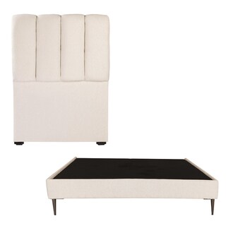 Foto 1 | Foto 1 | Cabecera Dicasa Kami + Base Cama Slim Beige Individual