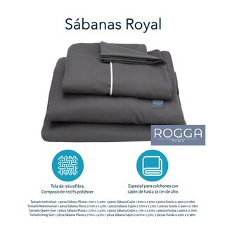 Foto 5 | Foto 5 | Cabecera Catania Plata Matrimonial + Almohada Royal Twin + Sabanas Royal