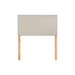 Cabecera Individual Lisa Natural 3 En 1 Moderna