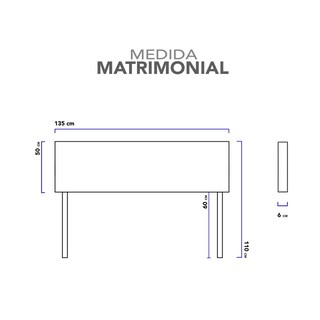 Foto 2 | Foto 3 | Cabecera Matrimonial Botones Turquesa 3 En 1 Moderna