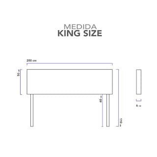 Foto 2 | Foto 3 | Cabecera King Size Botones Beige 3 En 1 Moderna