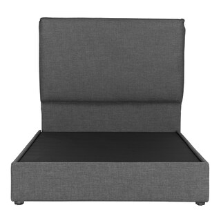 Foto 1 | Foto 1 | Cabecera Dicasa Split Color Gris Oscuro Queen Size + Base Cama Dicasa Color Gris Oscuro Queen Size