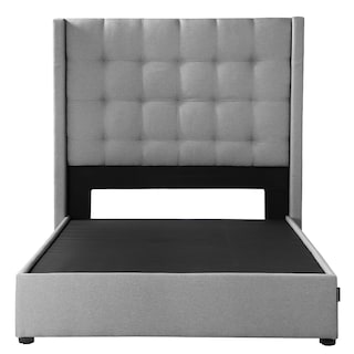Foto 1 | Foto 1 | Cabecera Dicasa Titan Color Gris Queen Size + Base Cama Dicasa Color Gris Queen Size