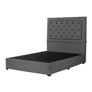 Foto 2 | Foto 2 | Cabecera Dicasa Mary Color Gris Individual + Base Cama Dicasa Color Gris Individual