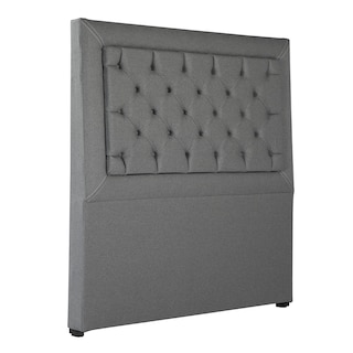 Foto 4 | Foto 4 | Cabecera Dicasa Mary Color Gris Individual + Base Cama Dicasa Color Gris Individual