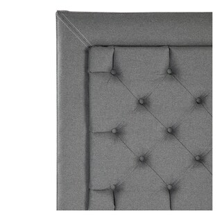 Foto 5 | Foto 5 | Cabecera Dicasa Mary Color Gris Individual + Base Cama Dicasa Color Gris Individual