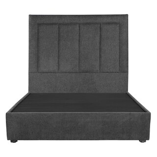 Foto 2 | Foto 2 | Cabecera Dicasa Davos Base Color Gris Carbon Queen Size + Base Cama