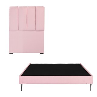 Foto 1 | Foto 1 | Cabecera Dicasa Kami Slim Pink Individual + Base Cama Slim