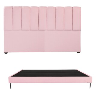 Foto 1 | Foto 1 | Cabecera Dicasa Kami Slim  Pink King Size + Base Cama Slim