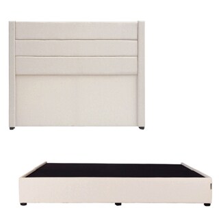 Foto 1 | Foto 1 | Cabecera Dicasa Lugo Color Beige Claro King Size + Base Cama Dicasa Color Beige Claro King Size