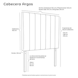 Foto 7 | Foto 7 | Cabecera Dicasa Argos Color Morado Matrimonial
