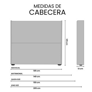 Foto 6 | Foto 6 | Cabecera Trinity Aria Color Gris Oscuro Individual