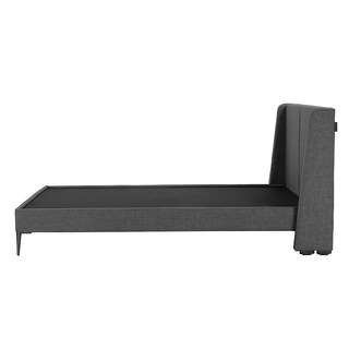 Foto 3 | Foto 3 | Cabecera Dicasa Milan Color Gris Oscuro Matrimonial + Base Cama Slim Dicasa Color Gris Oscuro + Colchón Restonic Trini