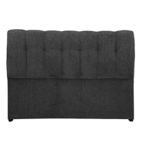 Cabecera Dicasa Nube Color Gris Carbon Queen Size