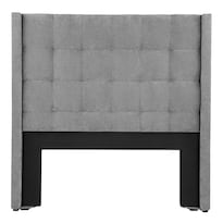 Cabecera Dicasa Titan Color Gris Claro Queen Size