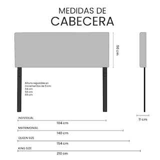 Foto 6 | Foto 6 | Cabecera Trinity Ventur Color Crema Individual