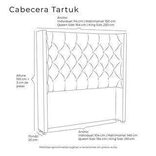 Foto 6 | Foto 6 | Cabecera Dicasa Tartuk Color Pink Queen Size