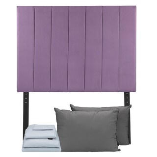 Foto 1 | Foto 1 | Cabecera Dicasa Argos Color Lavanda Queen Size + Almohada 2pack + Sábanas Softy