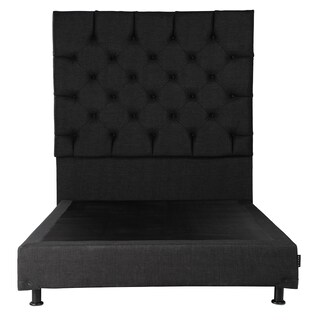 Foto 2 | Foto 2 | Cabecera Dicasa Capri Queen Size + Box Dicasa Belu color Negro