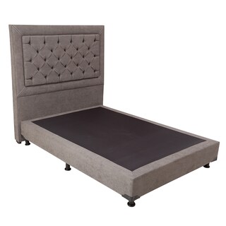 Foto 3 | Foto 3 | Cabecera Dicasa Mary King Size + Box Dicasa Bless color Gris Oscuro