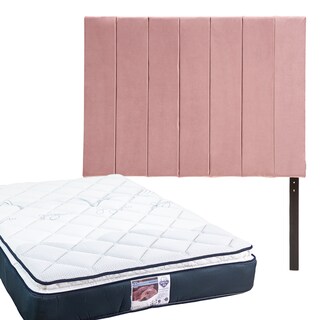Foto 1 | Foto 1 | Cabecera Dicasa Argos color Palo de Rosa Individual + Colchón Spring Air Mónaco