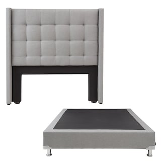 Foto 1 | Foto 1 | Cabecera Dicasa Titan color Gris Individual + Box Quantun