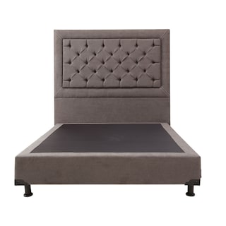 Foto 2 | Foto 2 | Cabecera Dicasa Mary Queen Size + Box Dicasa Bless color Gris