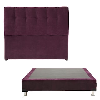 Foto 1 | Foto 1 | Cabecera Dicasa Nube Matrimonial + Box Velvet color Morado