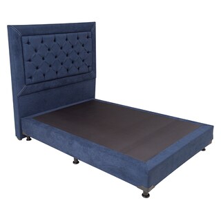Foto 3 | Foto 3 | Cabecera Dicasa Mary Queen Size + Box Bless color Azul Marino