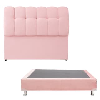 Foto 1 | Foto 1 | Cabecera Dicasa Nube + Box Pink color Rosa Individual